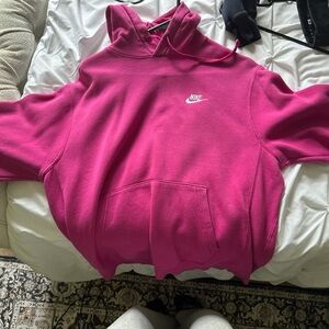 Nike Fuchsia Hoodie with Logo